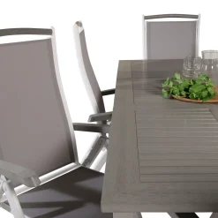 Matgrupp Venture Home Aleyna 152/210 med 6 StolarGrå