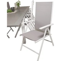 Matgrupp Venture Home Aleyna 224/324 med 8 Bront Matstolar