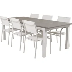 Matgrupp Venture Home Aleyna 224/324 med 6 Siri Matstolar