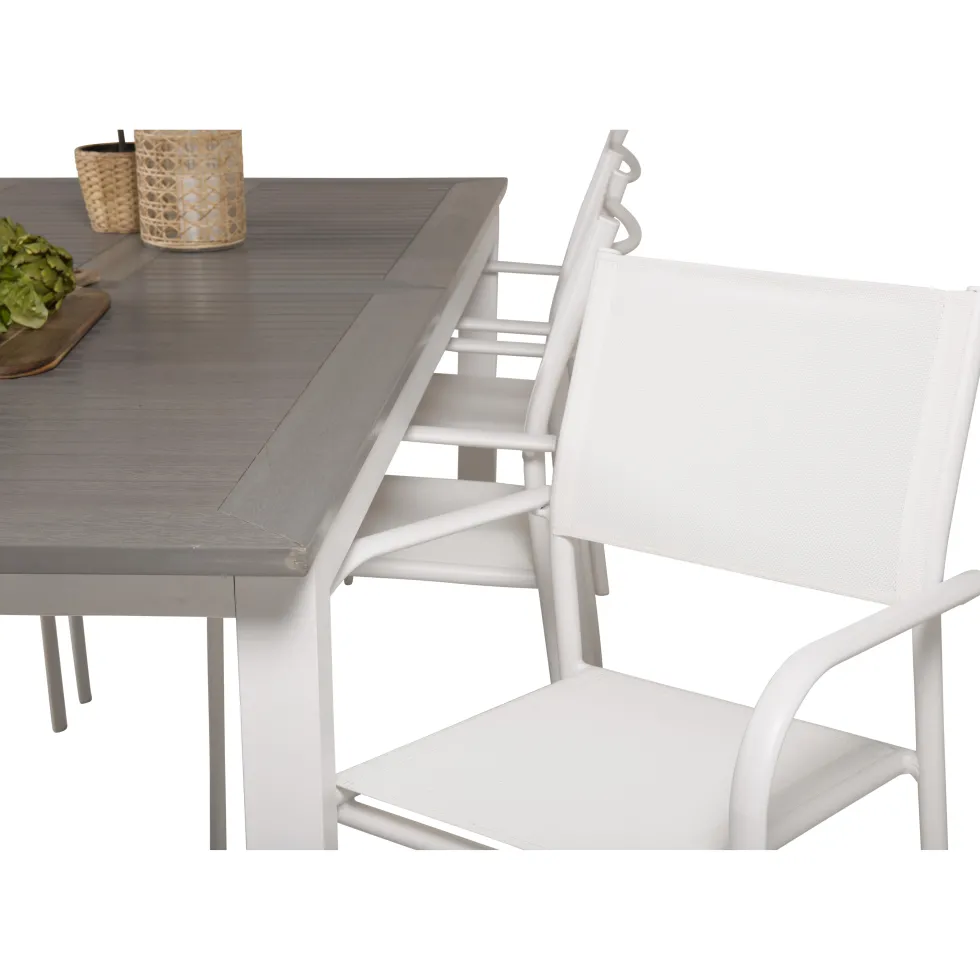 Matgrupp Venture Home Aleyna 224/324 med 6 Siri Matstolar
