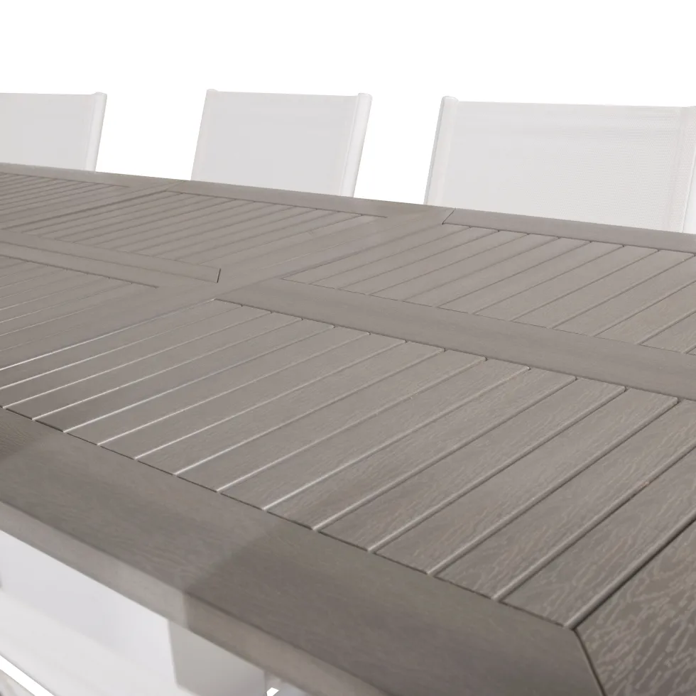 Matgrupp Venture Home Aleyna 160/240 med 8 Siri Matstolar