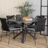 Matgrupp Venture Home Ande med 4 Julle Matstolar