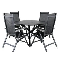 Matgrupp Venture Home Ande med 4 Laby Matstolar