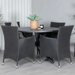 Matgrupp Venture Home Ande med 4 Kew Matstolar