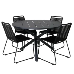 Matgrupp Venture Home Ande med 4 Minos Matstolar Stapelbar