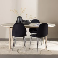 Matgrupp Venture Home Andy 180 med 4 st Polar Stolar Sammet