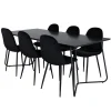 Matgrupp Venture Home Annika med 6 Pobbie Stolar Sammet