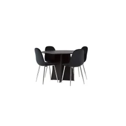 Matgrupp Venture Home Bootcut Ø110 cm med 4 st Polar stolar