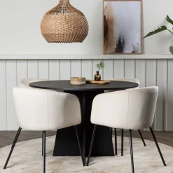 Matgrupp Venture Home Bootcut Ø110 cm med 4 Berit Stolar