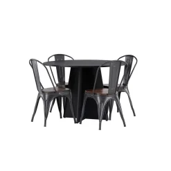 Matgrupp Venture Home Bootcut Ø110 cm med 4 Tempe Stolar