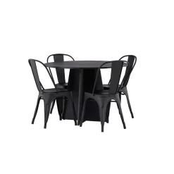 Matgrupp Venture Home Bootcut Ø110 cm med 4 Tempe Stolar
