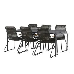 Matgrupp Venture Home Borneo Bord med 6 Bois Stolar