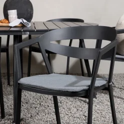 Matgrupp Venture Home Break Ø150 med 6 Slit Stapelstolar