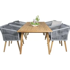 Matgrupp Venture Home Caisa 220 med 6 Caisa Stolar
