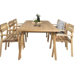 Matgrupp Venture Home Caisa 220 med 6 Moa Matstolar