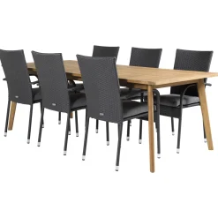 Matgrupp Venture Home Caisa 220 med 6 Asta Stolar