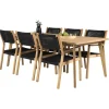 Matgrupp Venture Home Caisa 220 med 6 Lotta Matstolar