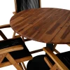 Matgrupp Venture Home Canne med 4 Jimbo Vikbara Matstolar