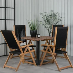 Matgrupp Venture Home Canne med 4 Jimbo Vikbara Matstolar