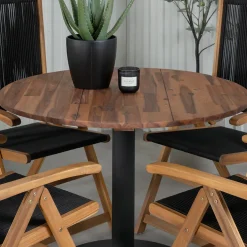 Matgrupp Venture Home Canne med 4 Jimbo Vikbara Matstolar
