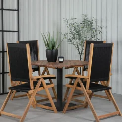 Matgrupp Venture Home Canne med 4 Jimbo Vikbara Matstolar