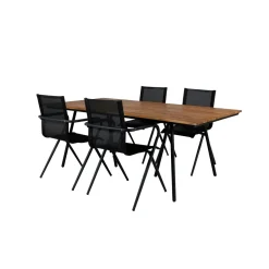 Matgrupp Venture Home Chane med 4 Anve Matstolar