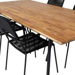 Matgrupp Venture Home Chane med 4 Lumi Matstolar