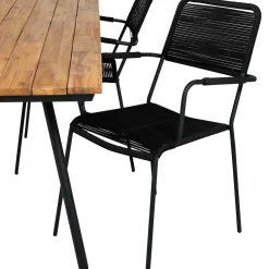 Matgrupp Venture Home Chane med 4 Lumi Matstolar