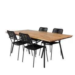 Matgrupp Venture Home Chane med 4 Lumi Matstolar