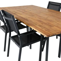 Matgrupp Venture Home Chane med 4 Curz Stapelbara Matstolar