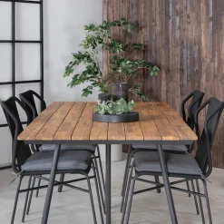 Matgrupp Venture Home Chane med 4 Julle Stapelbara Matstolar