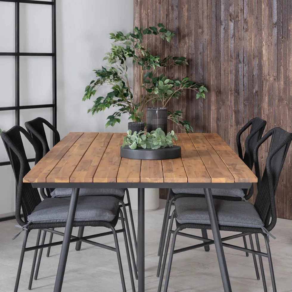 Matgrupp Venture Home Chane med 4 Julle Stapelbara Matstolar
