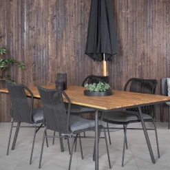 Matgrupp Venture Home Chane med 4 Julle Stapelbara Matstolar