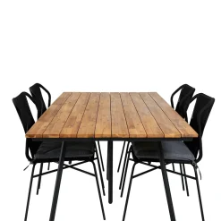 Matgrupp Venture Home Chane med 4 Julle Stapelbara Matstolar