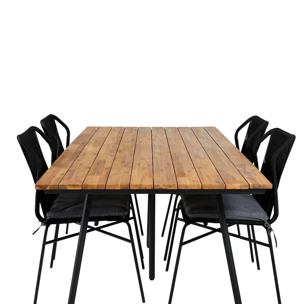 Matgrupp Venture Home Chane med 4 Julle Stapelbara Matstolar