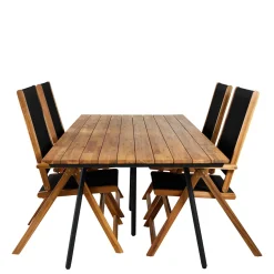Matgrupp Venture Home Chane med 4 Jimbo Vikbara Matstolar