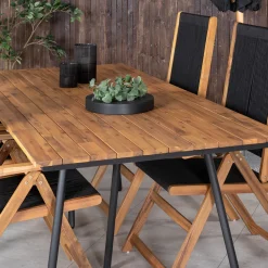 Matgrupp Venture Home Chane med 4 Jimbo Vikbara Matstolar