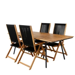 Matgrupp Venture Home Chane med 4 Jimbo Vikbara Matstolar