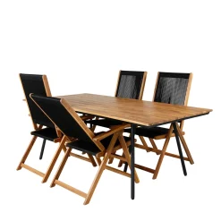 Matgrupp Venture Home Chane med 4 Jimbo Vikbara Matstolar