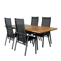 Matgrupp Venture Home Chane med 4 Curz Matstolar