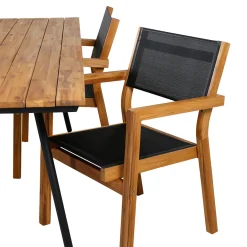 Matgrupp Venture Home Chane med 4 Vum Stapelbara Matstolar
