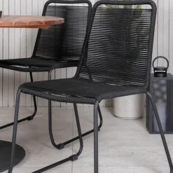 Matgrupp Venture Home Cot med 4 Lindos StolarSvart