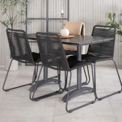 Matgrupp Venture Home Denver med 4 Lindos Stolar
