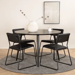 Matgrupp Venture Home Dipp Ø115 cm med 4 Kenth Stolar
