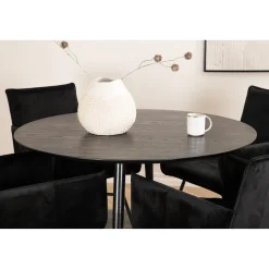 Matgrupp Venture Home Dipp Ø115 cm med 4 Petra Stolar