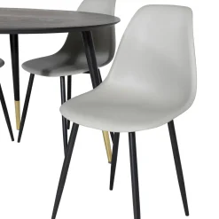 Matgrupp Venture Home Dipp Ø115 cm med 4 Polar Plast Stolar