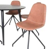 Matgrupp Venture Home Dipp Ø115 cm med 6 Polar Snurr Stolar