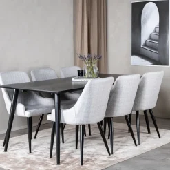 Matgrupp Venture Home Dipp med 6 Plaza stolar