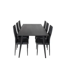 Matgrupp Venture Home Dipp med 6 Slim Stolar