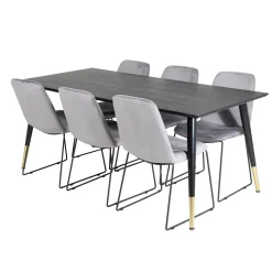 Matgrupp Venture Home Dipp med 6 Muce Stolar